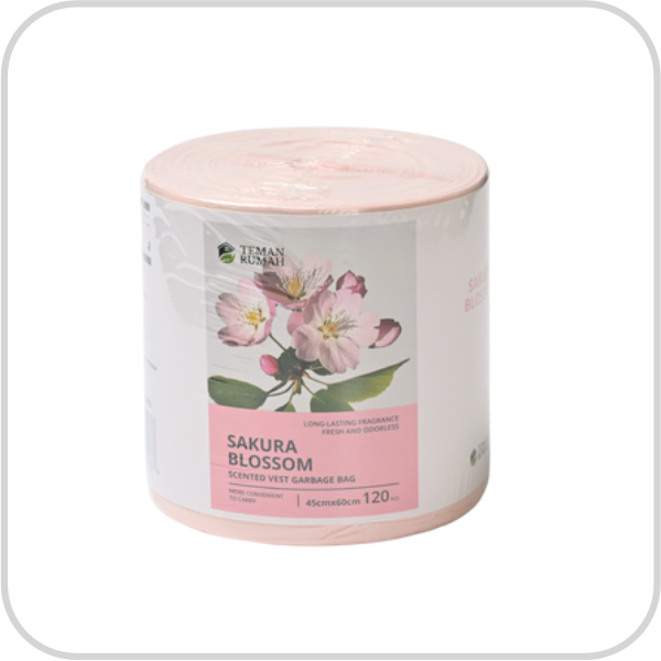 Scented Vest Garbage Bag Sakura Blossom (120 pcs)