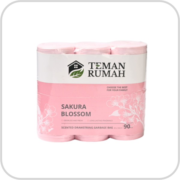 Scented Drawstring Garbage Bag Sakura Blossom