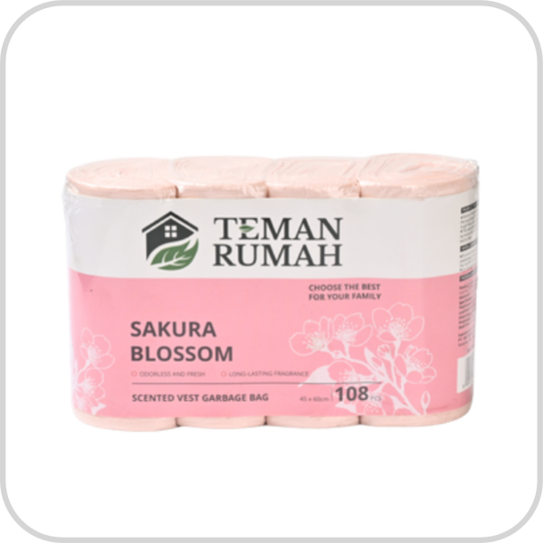 Scented Vest Garbage Bag Sakura Blossom (108 pcs)