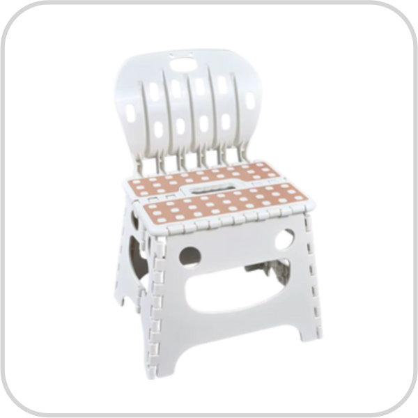 Smiling Backrest Folding Chair